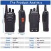 Baofeng BF-888S Pro UHF 16 canales VOX Wireless Copy Frequency USB-C Walkie Talkie (7)