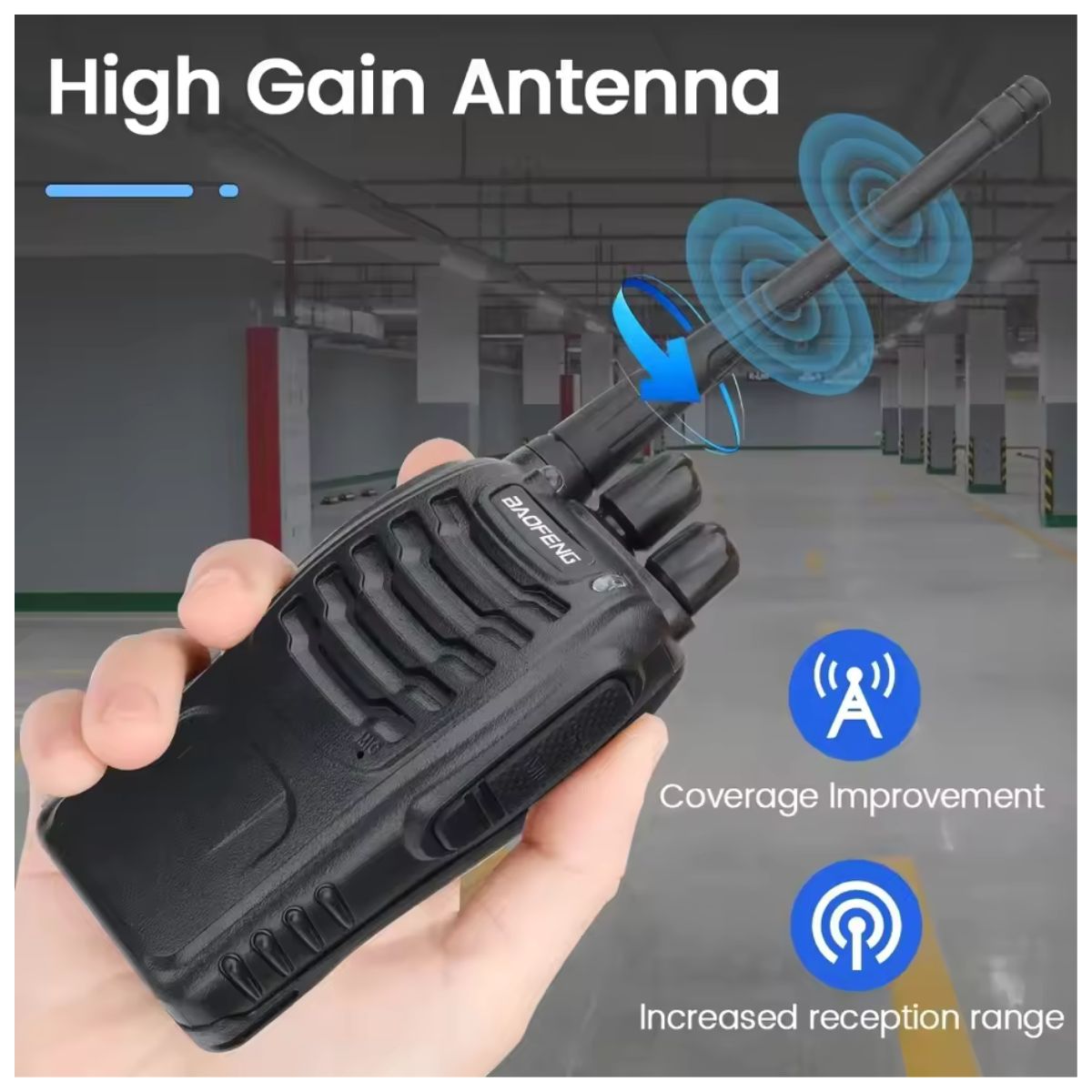 Baofeng BF-888S Pro UHF 16 canales VOX Wireless Copy Frequency USB-C Walkie Talkie (9)