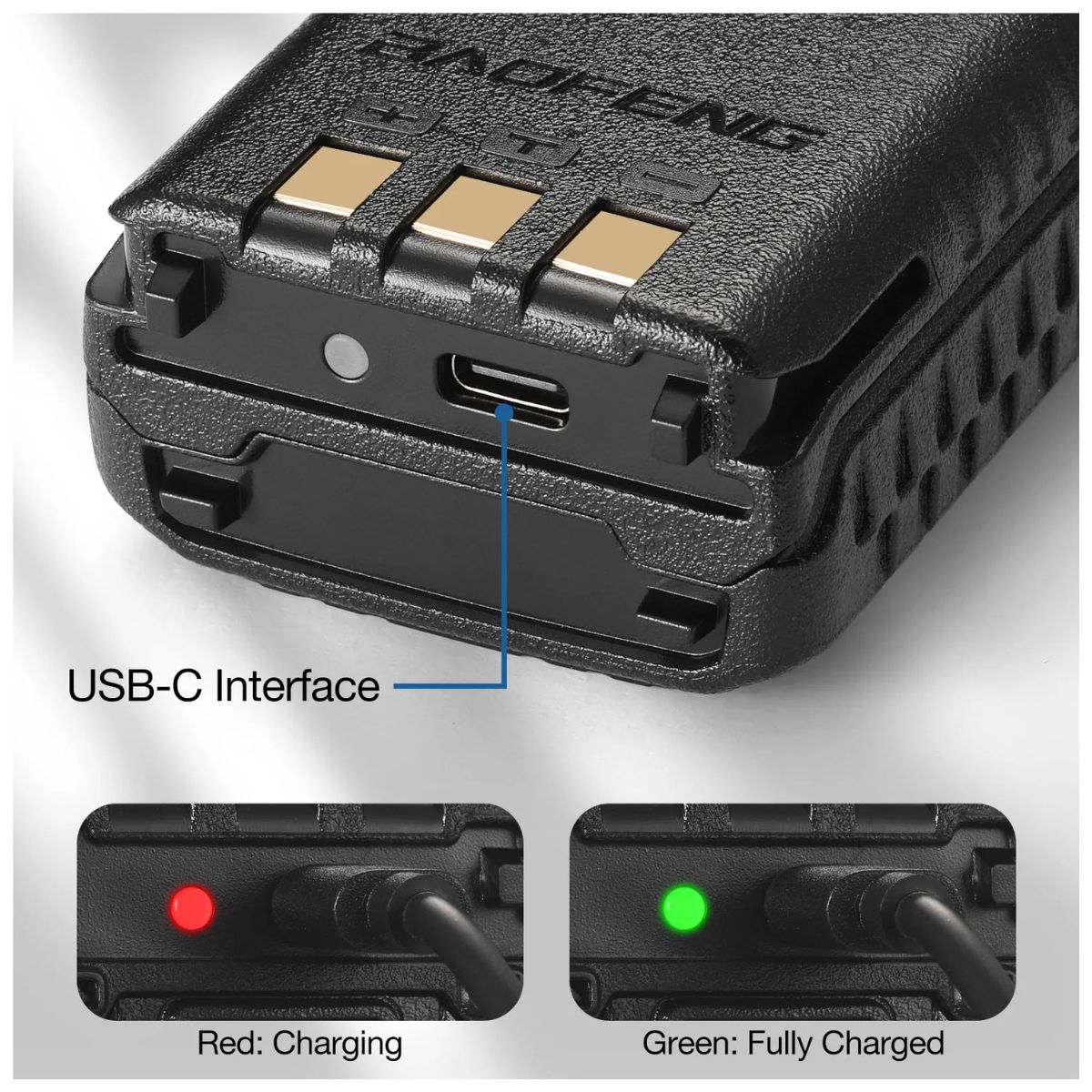 Baofeng Batería BL-5 series USB-C 1800 mAh para UV-5R (3)