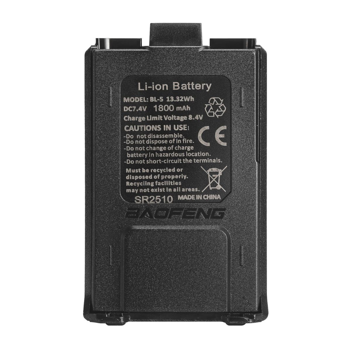 Baofeng Batería BL-5 series USB-C 1800 mAh para UV-5R (6) Baofeng Batería BL-5 series USB-C