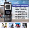 Baofeng UV-25 PRO MAX Walkie Talkie Wireless Copy Frequency NOAA AM FM largo alcance UHF VHF 999CH Ham USB-C (12)