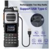 Baofeng UV-25 PRO MAX Walkie Talkie Wireless Copy Frequency NOAA AM FM largo alcance UHF VHF 999CH Ham USB-C (7)