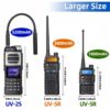Baofeng UV-25 PRO MAX Walkie Talkie Wireless Copy Frequency NOAA AM FM largo alcance UHF VHF 999CH Ham USB-C (8)