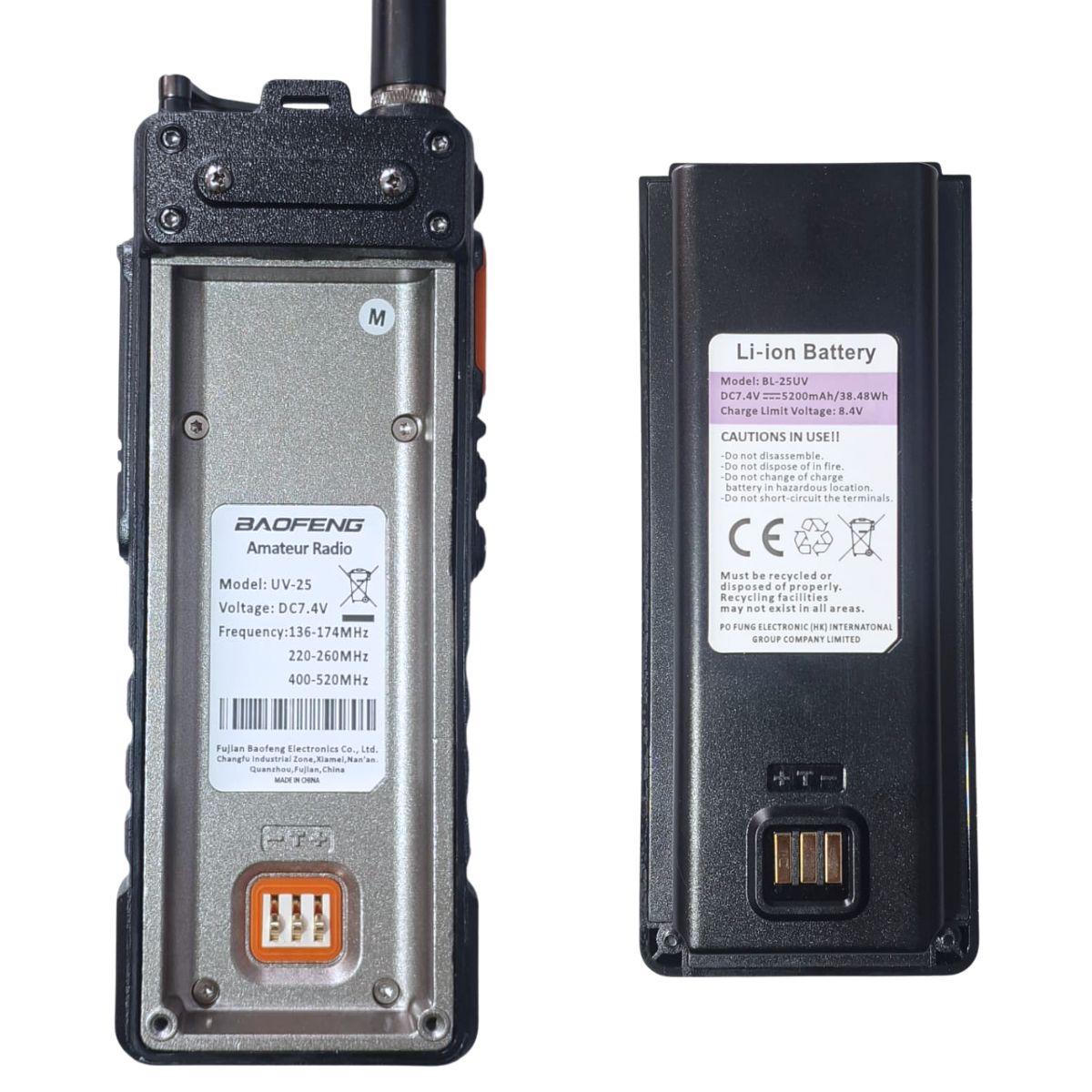 Baofeng UV-25 PRO MAX Walkie Talkie Wireless Copy Frequency NOAA AM FM largo alcance UHF VHF 999CH Ham USB-C