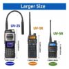 Baofeng UV-25 PRO Walkie Talkie Wireless 10W Dual-Band UHF VHF Wireless Copy Frequency AM FM NOAA ham radio USB-C - Thumbnail Image 6