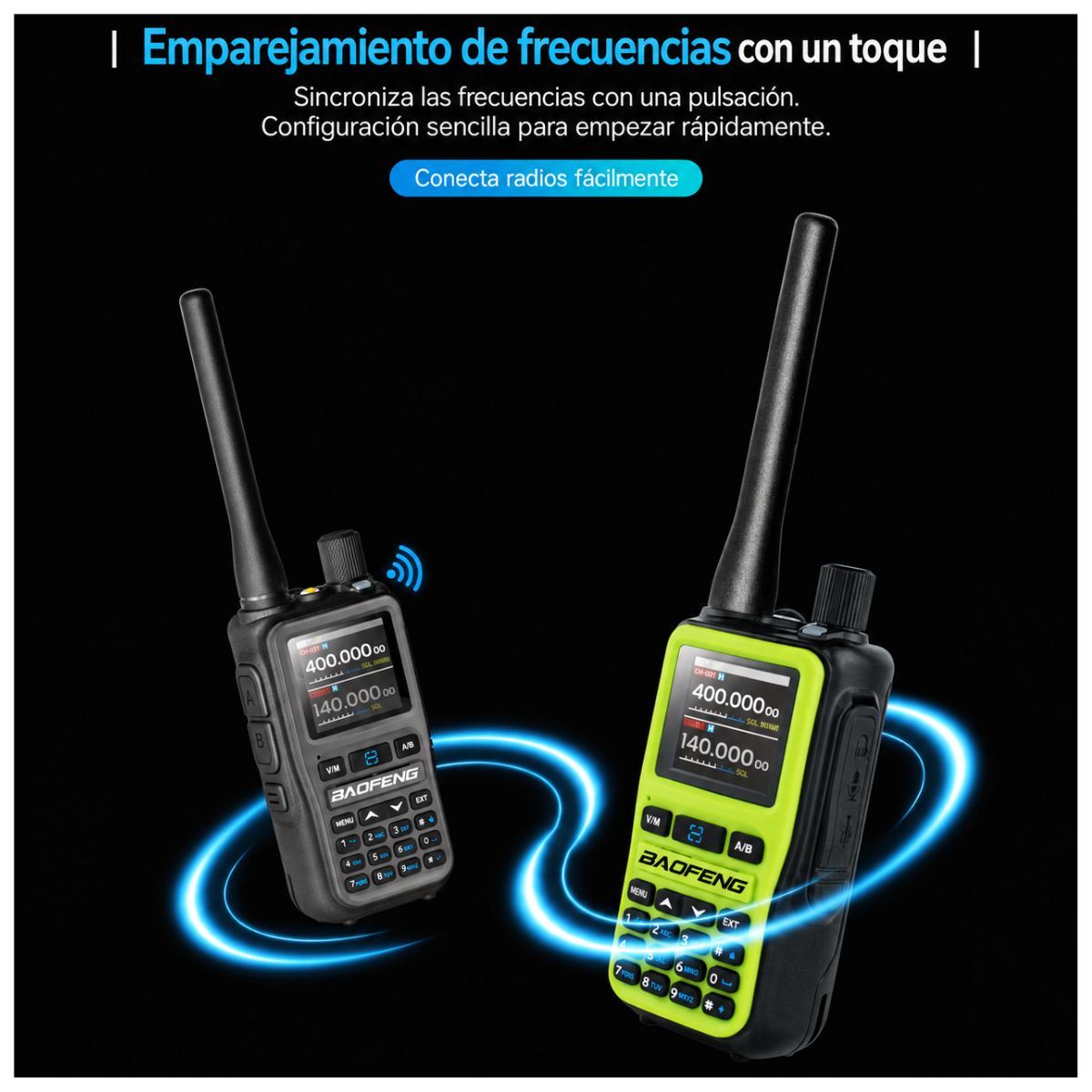 Baofeng UV-5R Mini Walkie Talkie Bluetooth Programming Frequency, Type-C Charger, Dual PTT, AM/FM Band, Portable Camping 2-Way Radio - Image 13