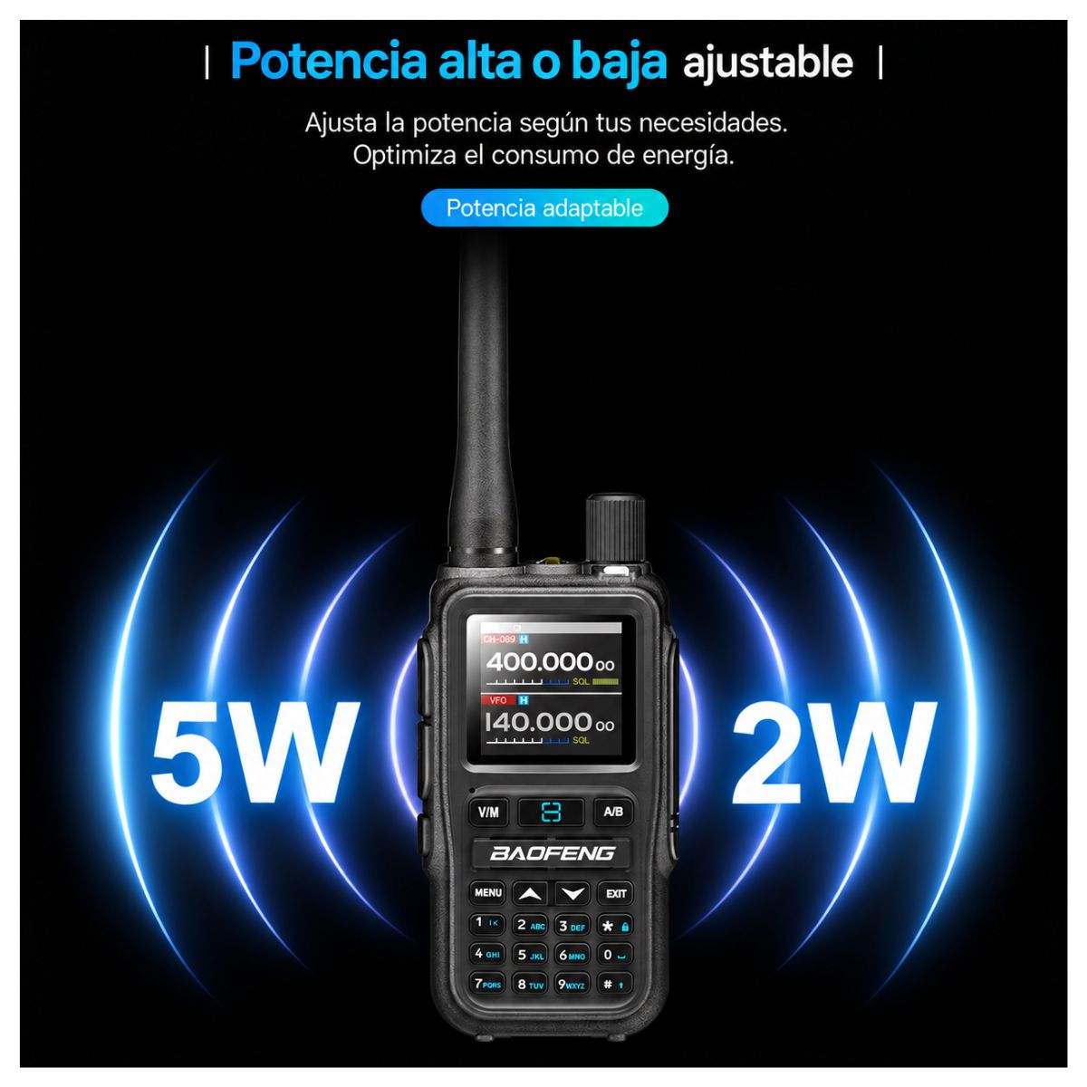 Baofeng UV-5R Mini Walkie Talkie Bluetooth Programming Frequency, Type-C Charger, Dual PTT, AM/FM Band, Portable Camping 2-Way Radio - Image 11