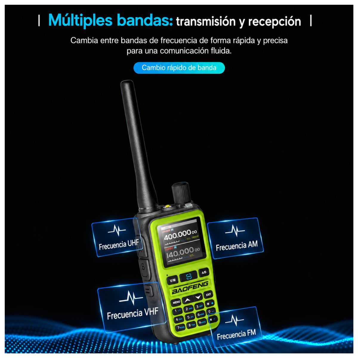 Baofeng UV-5R Mini Walkie Talkie Bluetooth Programming Frequency, Type-C Charger, Dual PTT, AM/FM Band, Portable Camping 2-Way Radio - Image 10