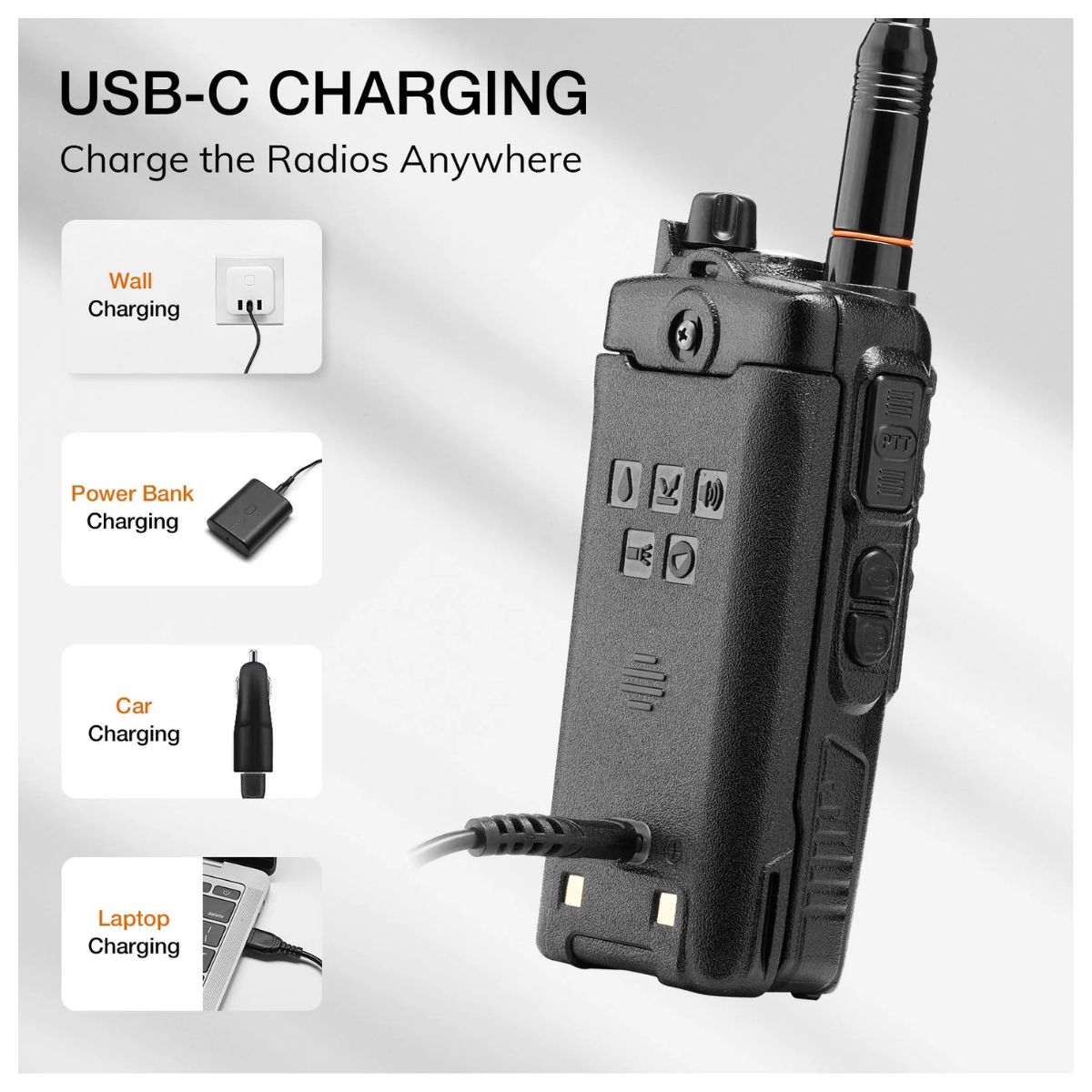 Baofeng UV-9R series batería BL-9 impermeable USB-C, 2800 mAh, Li-ion, 7 (2)