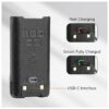 Baofeng UV-9R series batería BL-9 impermeable USB-C, 2800 mAh, Li-ion, 7 (4)