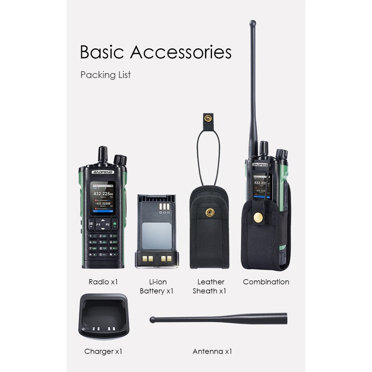 Radio Baofeng UV-32 GPS Tribanda AM FM Bluetooth 10W VOX Wireless Copy Frequency USB-C Walkies Talkie (2)