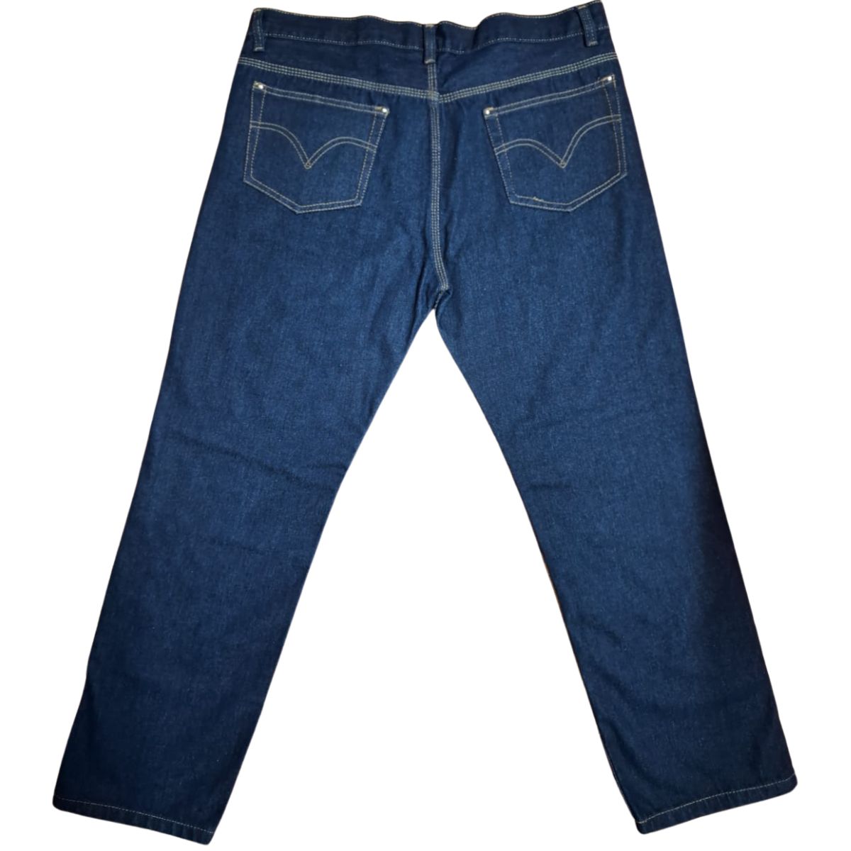 Pantalón jeans de seguridad con taches metálicos doble parche interior para el trabajo con vidrio - Image 2