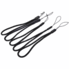 Correa universal de muñeca en nylon negro para radios, cámaras y celulares. Correa universal de muñeca en nylon negro para radios, cámaras y celulares.