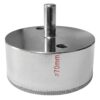 Broca tubular coreana con filo de diamante para perforar vidrio en Ø70 mm Broca tubular coreana con filo de diamante para perforar vidrio en Ø70 mm