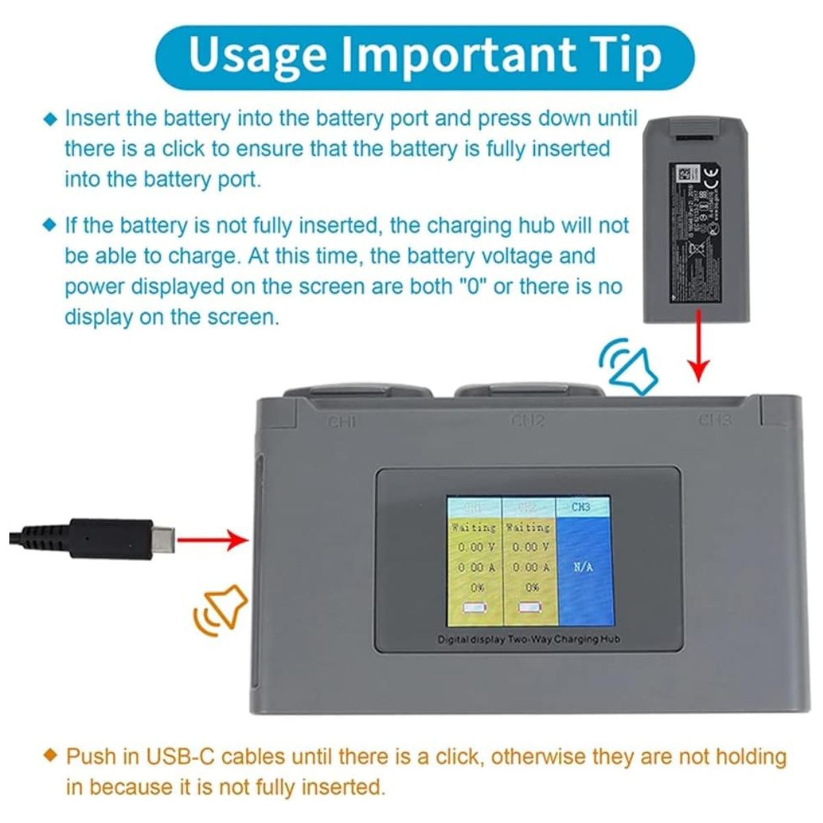 Hub de carga con pantalla LCD a color compatible con baterías DJI Mini 2 Mini SE Mini 2 SE Mini 4K (5)