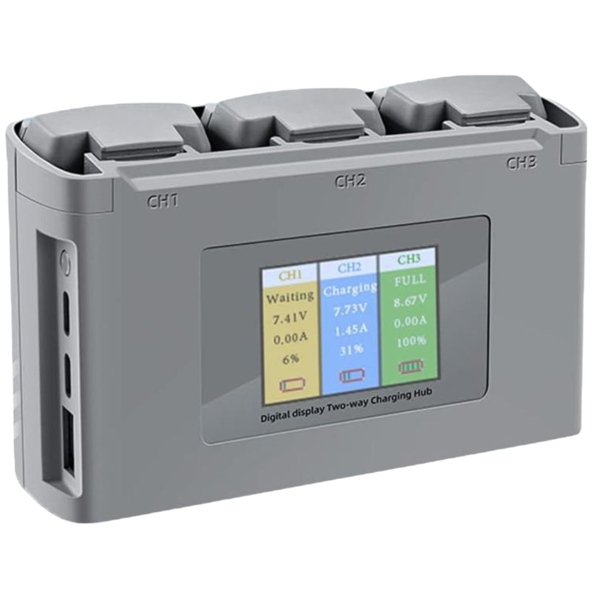 Hub de carga con pantalla LCD a color compatible con baterías DJI Mini 2 Mini SE Mini 2 SE Mini 4K (8)