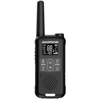 Baofeng BF-F22 PMR FRS Mini Walkie Talkie UHF 2-5W 22CH FM NOAA VOX Dual Watch portátil USB-C
