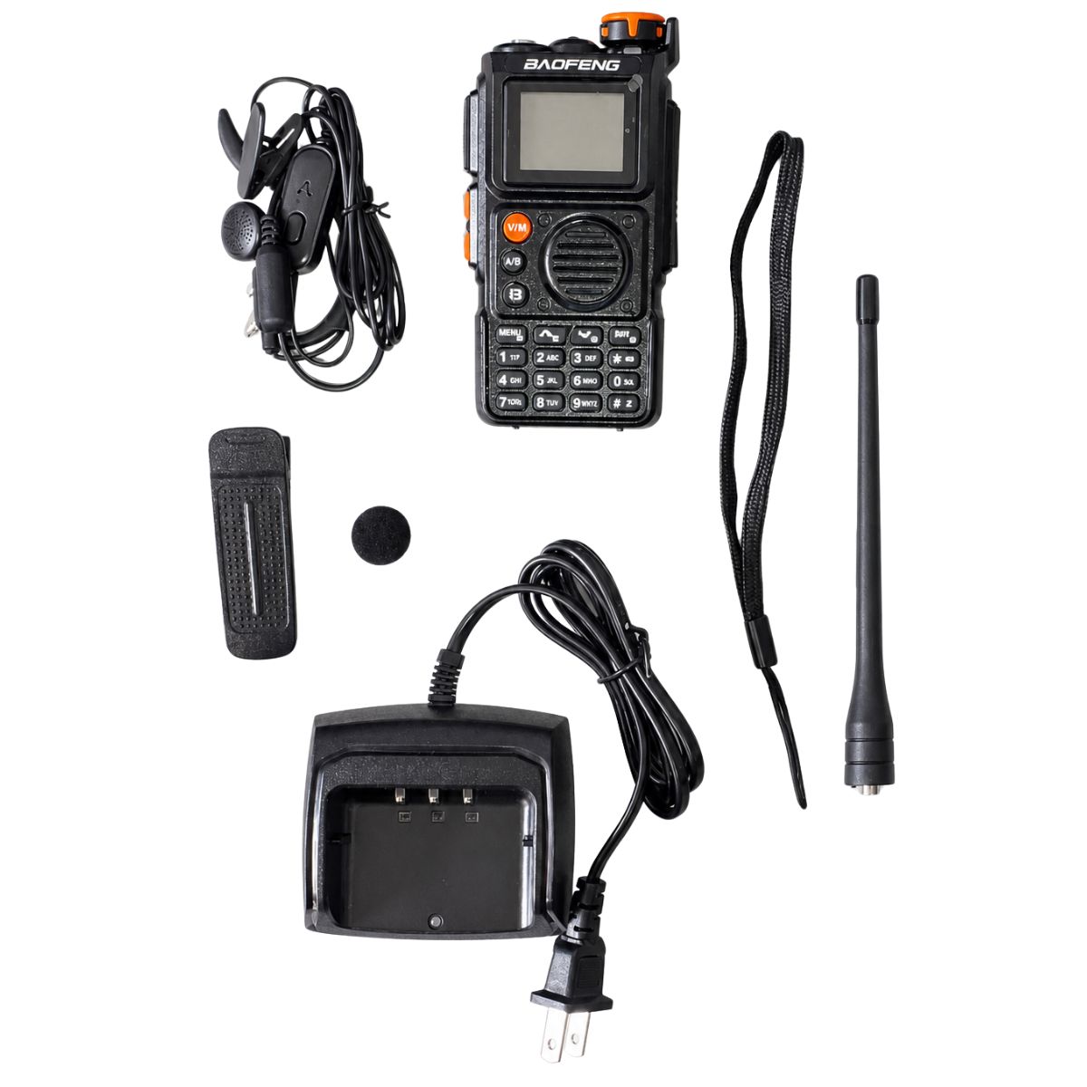 Baofeng UV-K6 Radio Tri-Banda UHF VHF 5W 999 Canales FM AM Wireless Freq (Nuevo Sin Batería) (26)