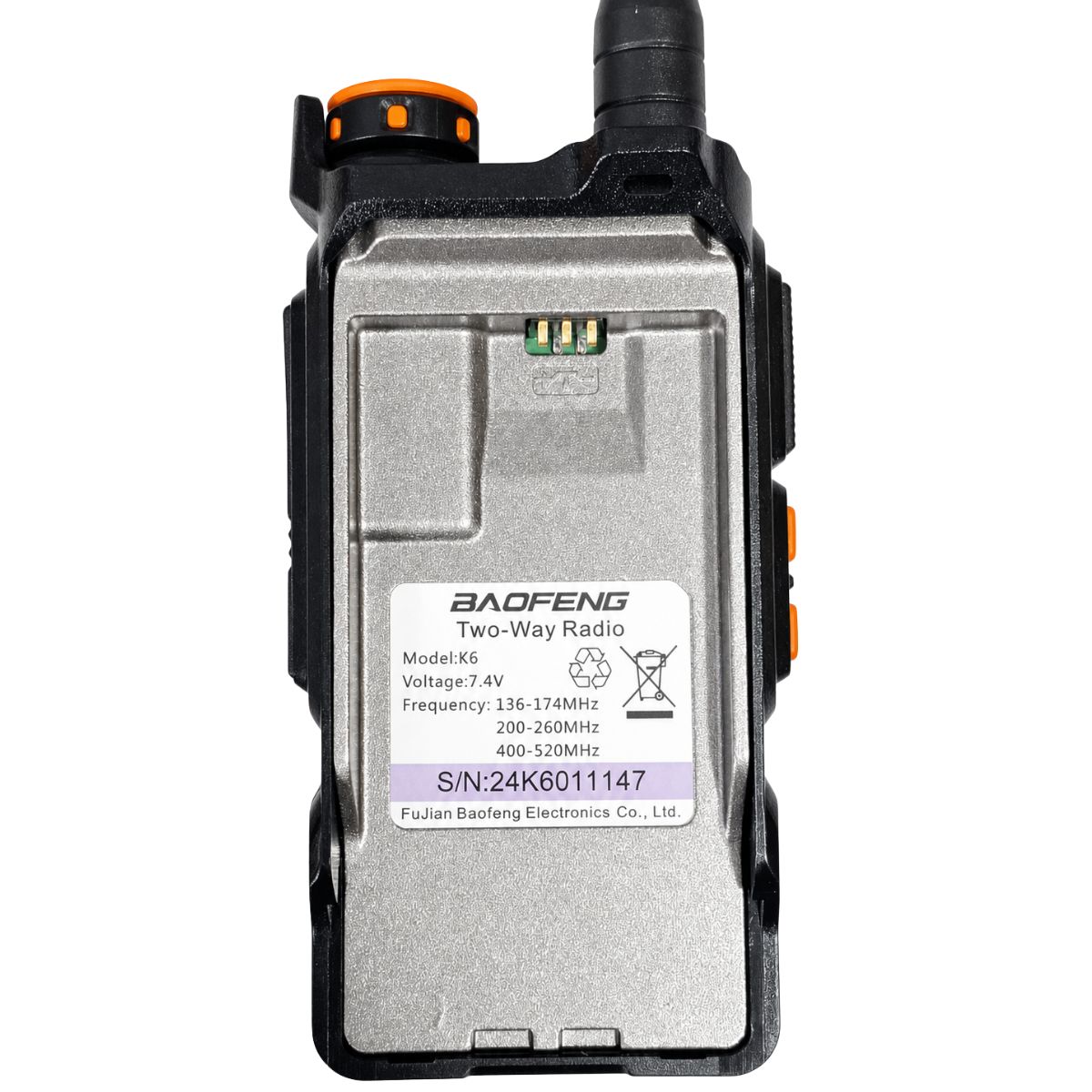 Baofeng UV-K6 Radio Tri-Banda UHF VHF 5W 999 Canales FM AM Wireless Freq (Nuevo Sin Batería) (27)