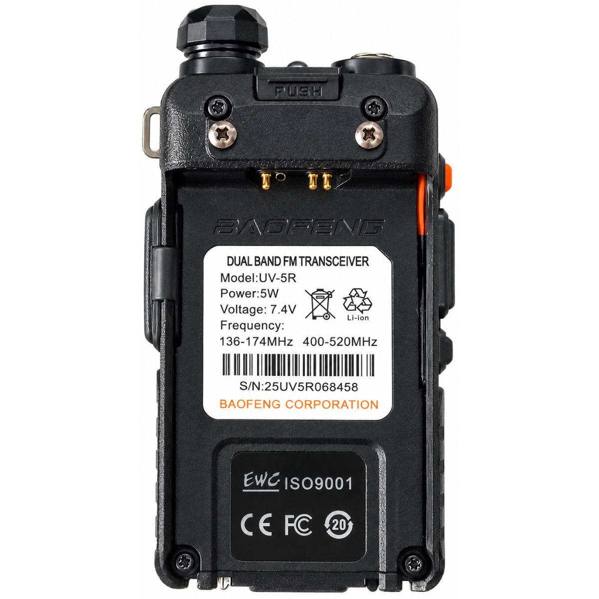 Baofeng UV-5R Walkie Talkie 5W Dual Band VHF UHF 128CH VOX FM USB-C (Para Reparar) (6)