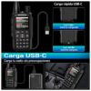 Radio Baofeng Mini 5 5W 2200 mAh Walkie Talkie, Bluetooth Programming Frequency, Frequency Search, Dual PTT, AM/FM Band, Type-C Charger, USB-C, Portable Camping 2-Way Radio - Thumbnail Image 8