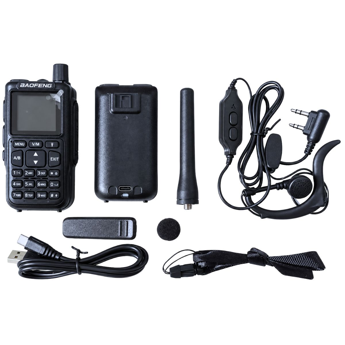 Radio Baofeng Mini 5 5W 2200 mAh Walkie Talkie, Bluetooth Programming Frequency, Frequency Search, Dual PTT, AM/FM Band, Type-C Charger, USB-C, Portable Camping 2-Way Radio - Image 2
