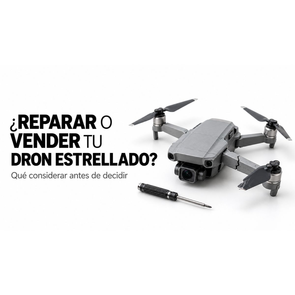 ¿Reparar o vender tu dron estrellado Mundo RCX